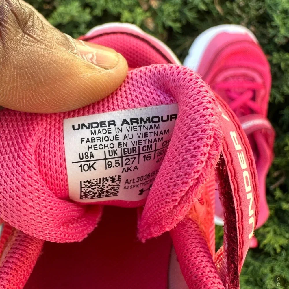 Under Armour Kids' Assert 10 Running Sneakers Toddler Girl Size 10 Pink